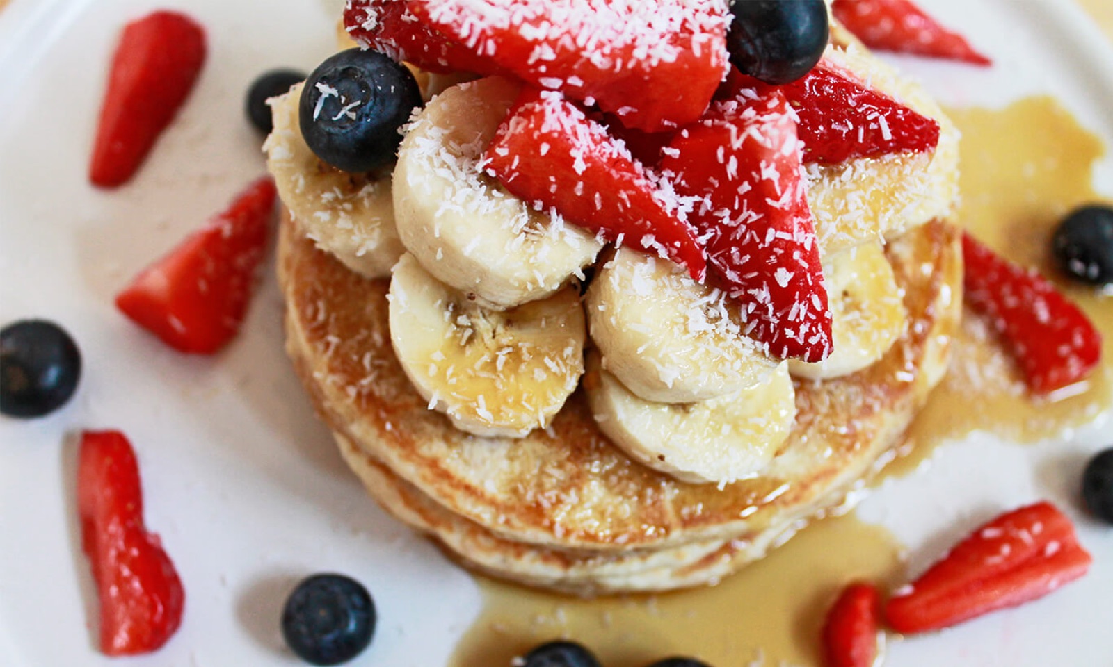 Pannenkoeken met vers fruit van Moak Pancakes